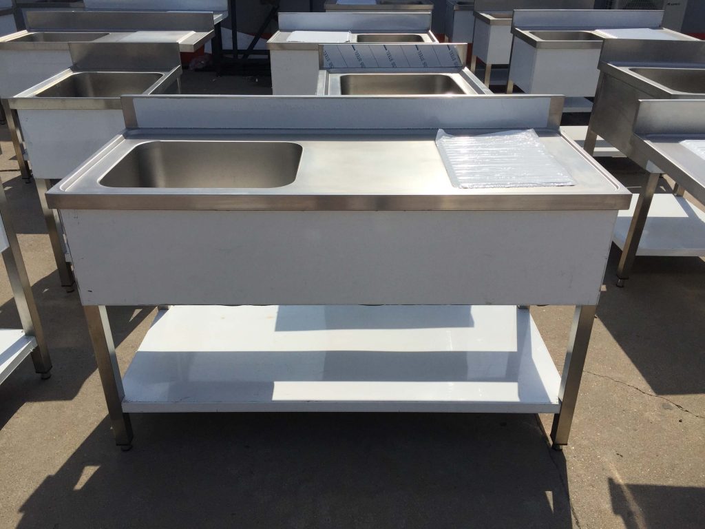 One Compartment Sink with Drainboard Shandong Legend Commercial